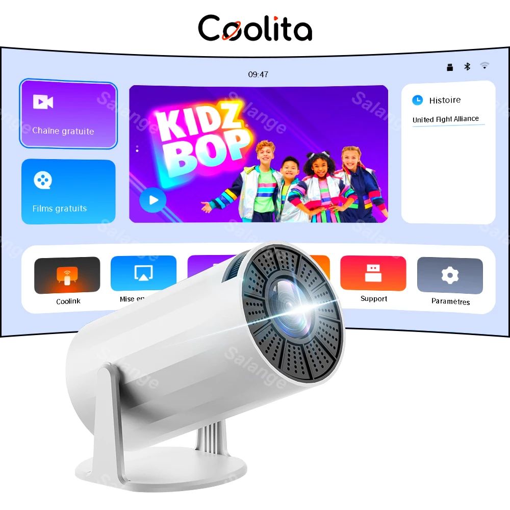 O novo projetor em forma de diamante X8 pode projetar tanto em ambientes internos quanto externos. Projetor de alta definição. Boas opções para presentear.