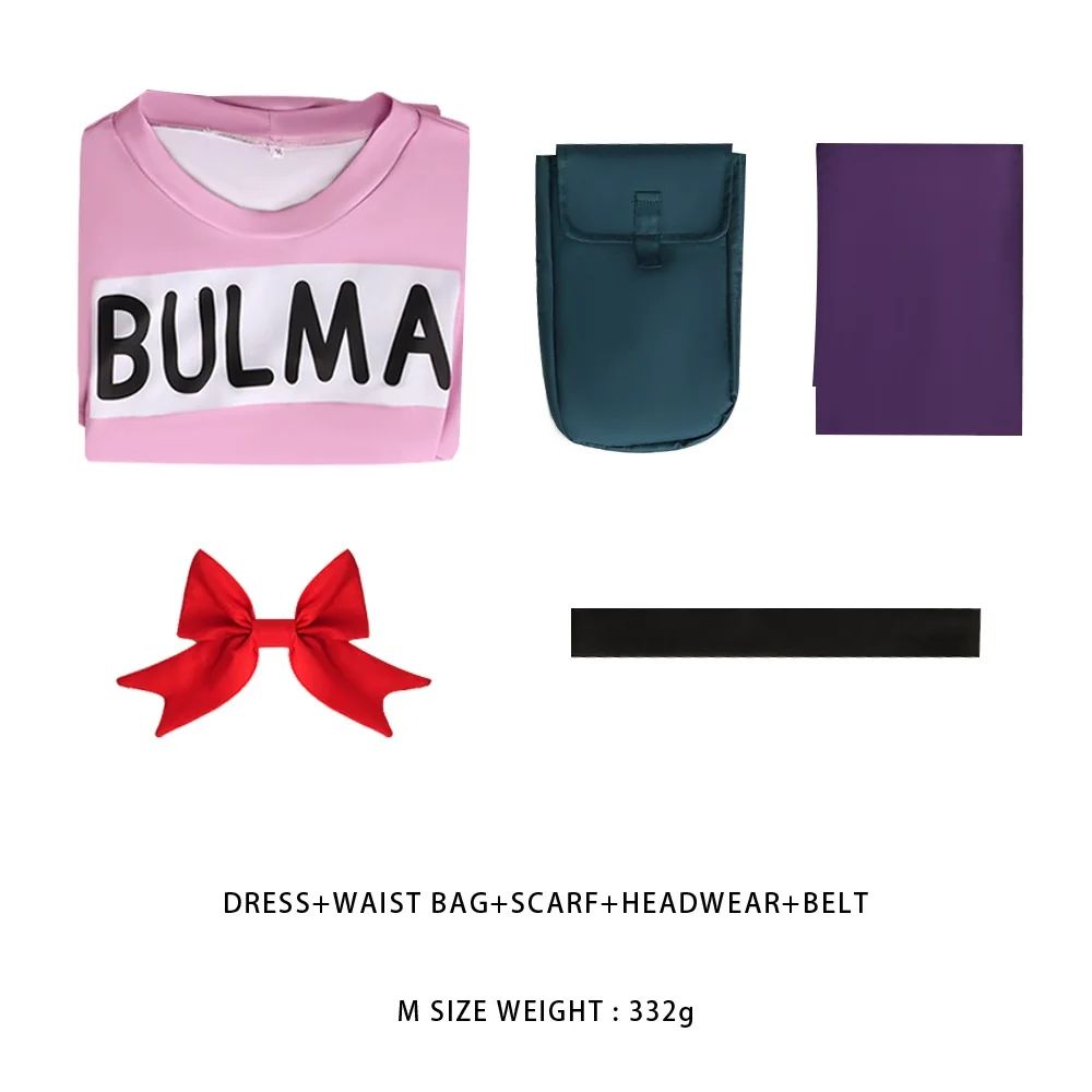 Japanese anime cosplay costume Bulma costume live-action roleplay convention cosplay dress