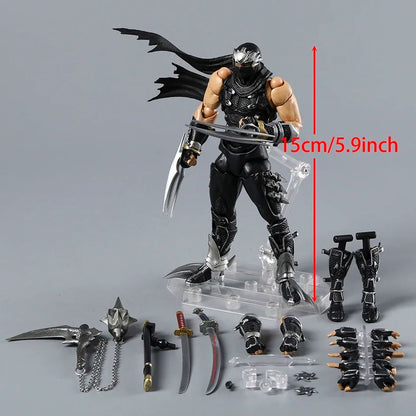 Revoltech Ryu Hayabusa Boneco de Ação PVC Modelo Ornamento Brinquedo Coleção Presente
