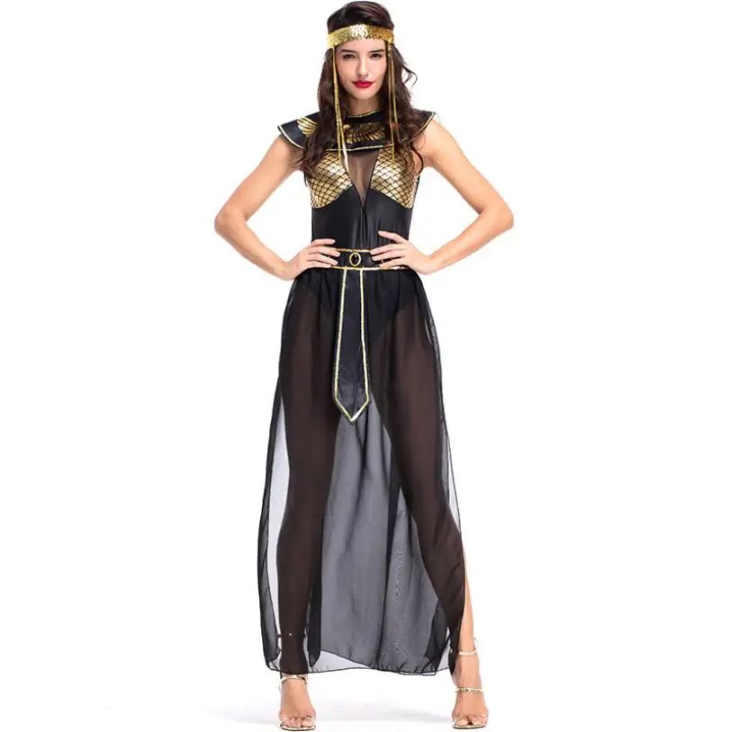 Halloween Ancient Egypt Egyptian Costume for Adult Cleopatra Queen Cosplay Carnival Party Party Dress