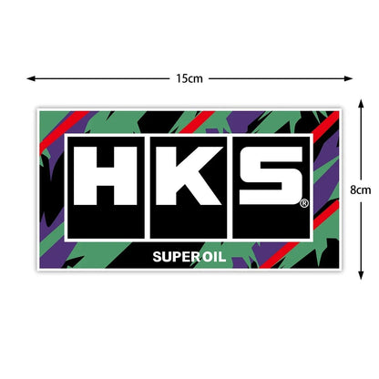 Para Adesivo HKS JDM Decalques de Corrida Moto Scooter Janela Automotiva Para-choque Decoração de Carro Acessórios Modificados ADVAN