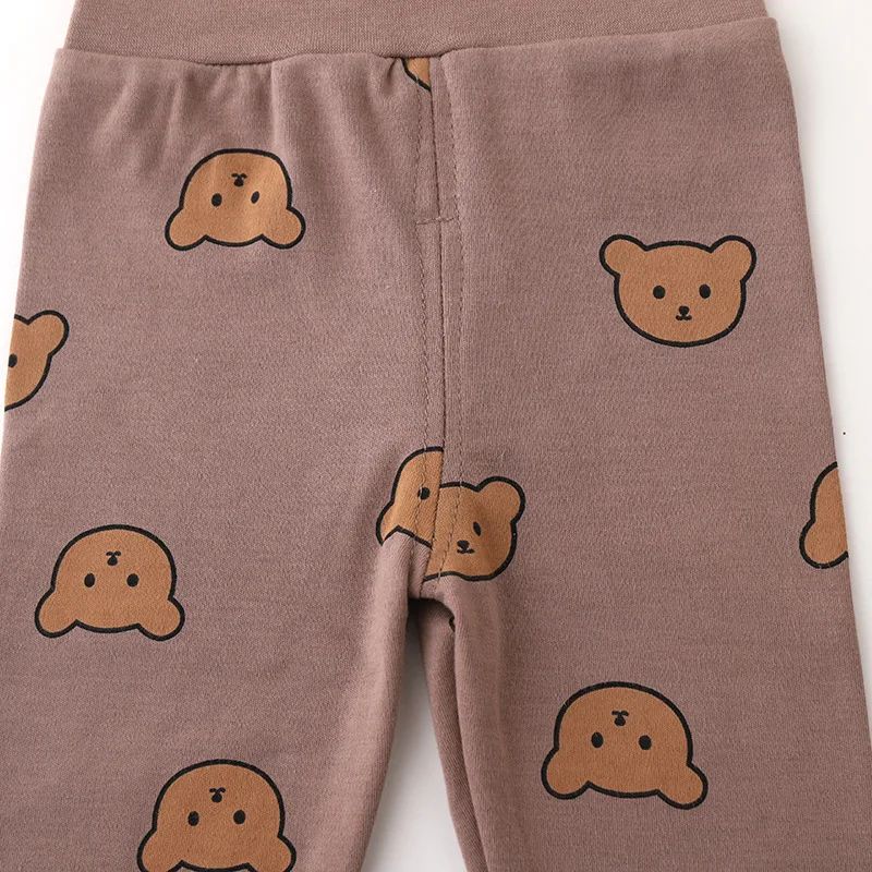 0-3T Baby Cotton Top Pant Suit Newborn Kid Boys Girls Clothes Set Long Sleeve Pj Set Cute Sweet Sleepwear Pajamas Set Outfit