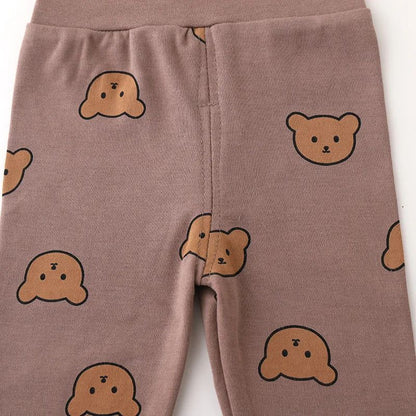 0-3T Baby Cotton Top Pant Suit Newborn Kid Boys Girls Clothes Set Long Sleeve Pj Set Cute Sweet Sleepwear Pajamas Set Outfit