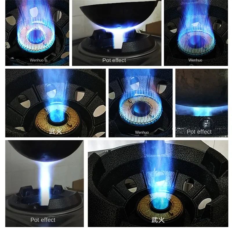 Household Fierce gas Stove Commercial Hotel Restaurant Gas Cooker High Pressure Liquefied Gas Cooktop with Flameout Protection