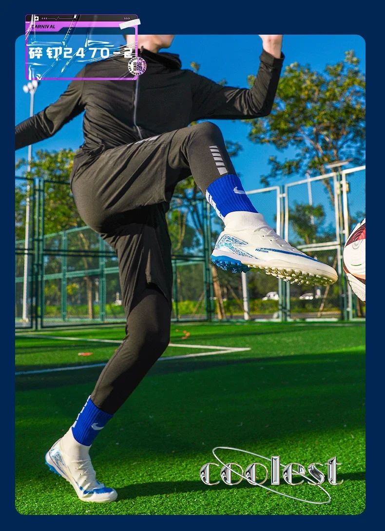 Men Soccer Shoes Society Professional Soccer Cleats Adult Fast Turf Training Football Shoes Outdoor Futsal Football Field Boots