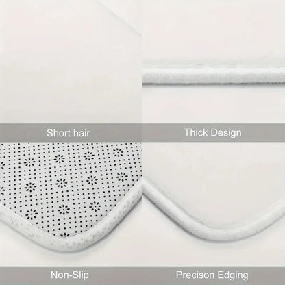 Christmas Area Rug Christmas Balls Living Room Rug Xmas Pine Rugs Green Bedroom Rugs Non Slip Carpet for Dining Room, Office