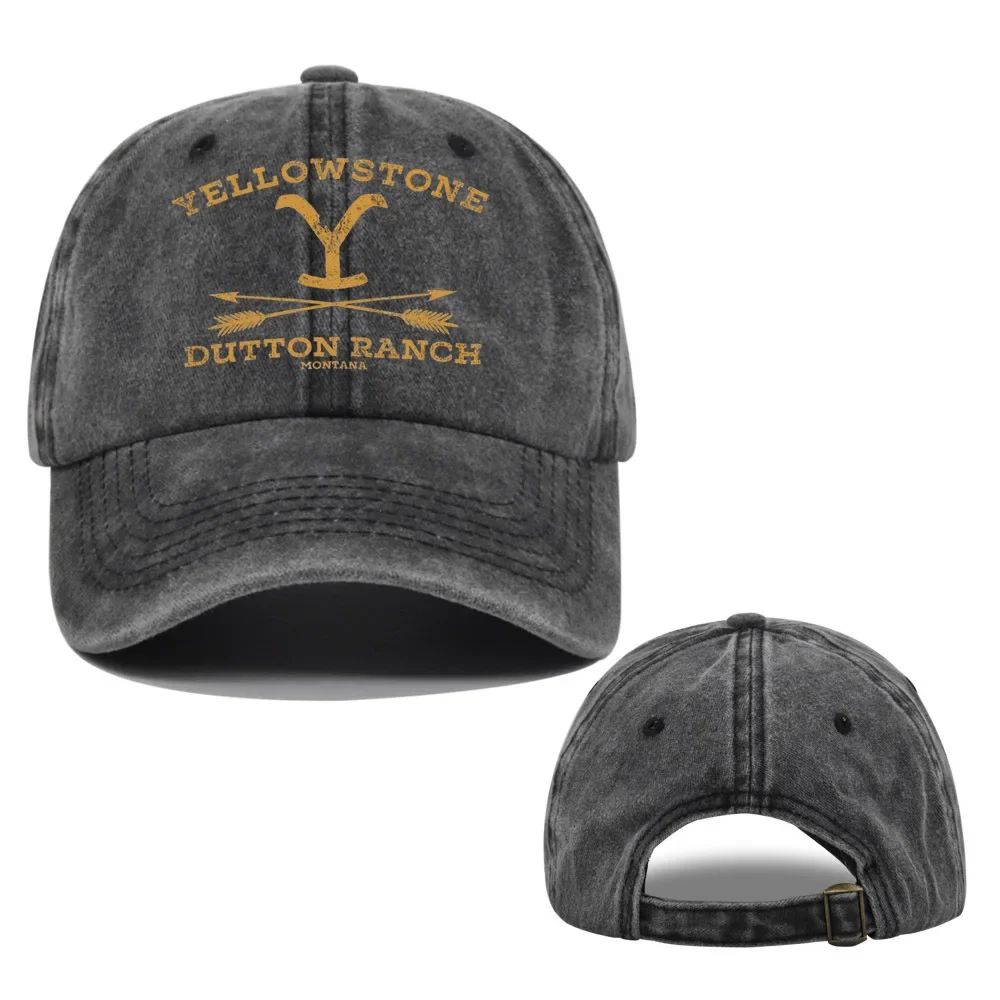 YELLOWSTONE Dutton Ranch Baseball Cap Snapback Sun Hat Spring Autumn Baseball Cap Sport Hip Hop Fitted Cap Hats for Men Women