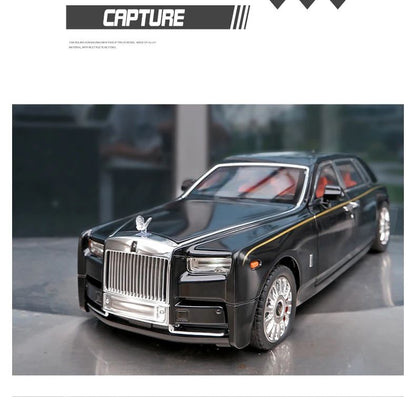1:18 Big Size Diecast Rolls Royce Phantom Alloy Car Model Collective Miniature Voiture Boyfriend Car Gift Home Decor Toys Boys