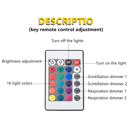 Ocean Wave Aurora Projector Light USB Remote RGB Water Ripple 16 Colors Night Light Home Office Bar Living Room Ambient Light