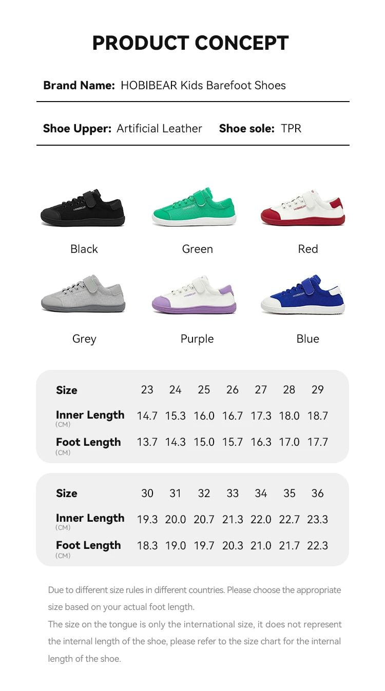 HOBIBEAR Mesh Barefoot Shoes Boys Girls Wide Toe Sneaker Zero Drop Walking Shoes(Toddler Little Big Kid)