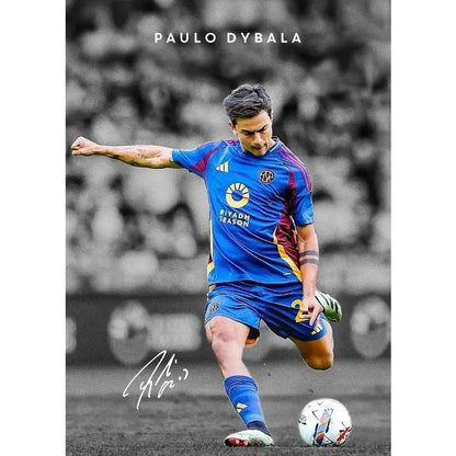 Modern Soccer Sport Player Portrait Poster Print Football Play Picture Canvas Painting Wall Art for Living Room Home Decor Mural