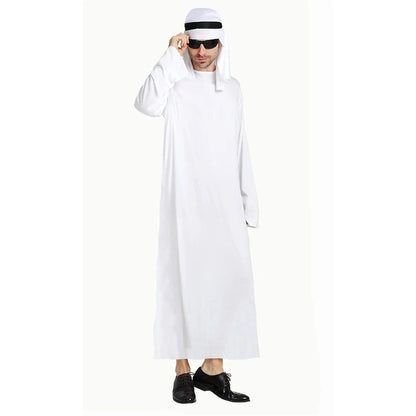 Men Arabia Arab Sheikh Costume Shepherd Arabian Prince Cosplay for Adult Fantasia Purim Halloween Costumes