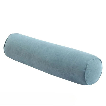 1pc Cylindrical Pillow Solid Color Velvet Bedhead Neck and Waist Pillow Sofa Cushion Beauty Shop Footrest Almohada Cilíndrica