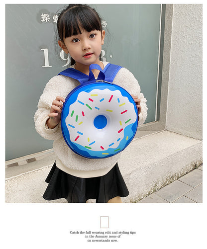Cartoon Kids Backpack Cute Donut Eggshell Bag Fun Kindergarten Kids Backpack Boys Girls Backpack