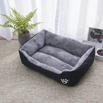 Ninho Quadrado Grande Cama para Cães de Grande Porte S-3XL Cama para Cães Pequenos e Médios Ninho de Fleece Macio Sofá-Cama Grande para Cães Casa de Gatos Quente de Inverno para Animais de Estimação