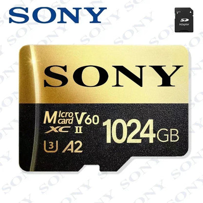 -Original-Sony-2TB Micro TF SD Card 1TB SD Memory Card 128GB 256GB U3 4K Full HD TF Memory Flash Cards for Xiaomi Phone Computer