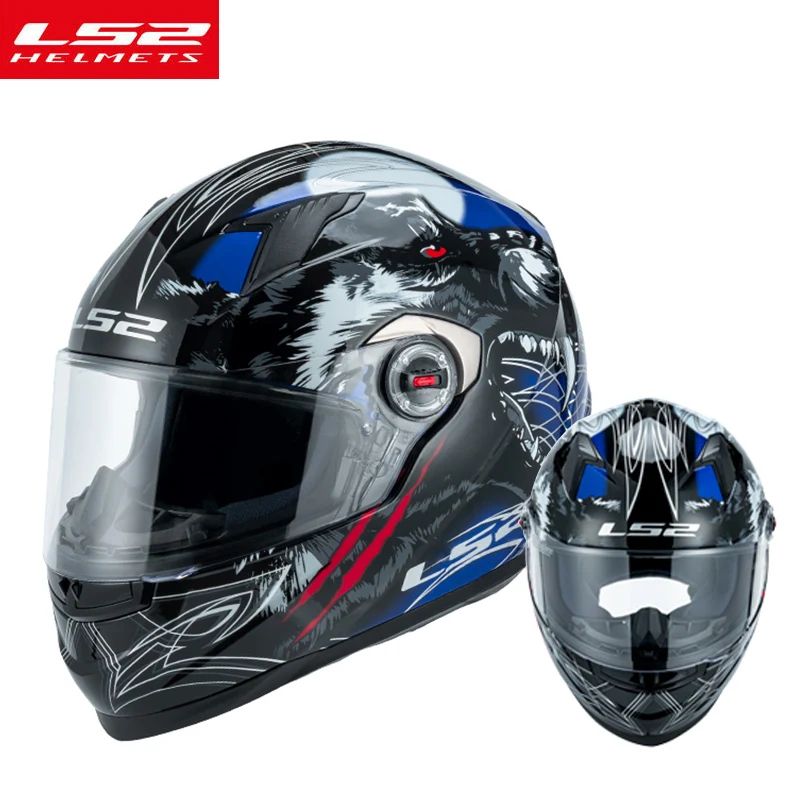 Capacete de motocicleta LS2 FF358 Capacete integral LS2 Draze para homens e mulheres Capacete de corrida de moto com casco de ABS Cascos Para Moto Aprovado pela ECE