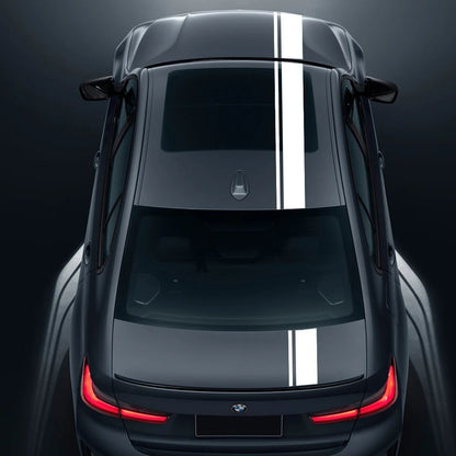 Car Hood Bonnet Roof Trunk Kit Long Racing Stripe Stickers For BMW 3 Series M3 E90 F30 G20 Vinyl Decals Auto Tuning Accessories