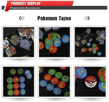 Pokémon Tazos 1/2/3 Geração 160/100/141pçs Card Pogs Pikachu Charizard Treinador Coleção Completa Jogo de Cartas Cheetos Chipitaps Tap