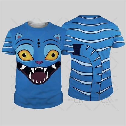 Kpop Demon Hunters Derpy Tiger 3D Printed T-Shirt Kids Casual Cosplay Quick Dry Sportswear Adult Graphic T-Shirts