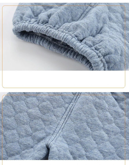 Kid Pajamas Set Boys Girls Cotton-padded Pjs Top and Pants Unisex 3 layers to Keep Thick Warm Clothes Toddler Clothing Clothes