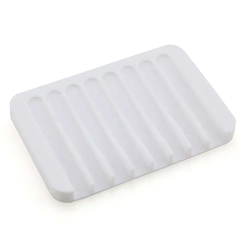 Saboneteira de Silicone para Chuveiro, Suporte de Sabão com Dreno, Organizador de Esponja para Pia de Cozinha, Bandeja de Secagem, Acessórios de Banheiro