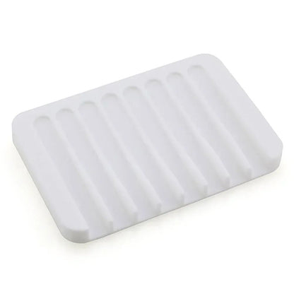 Saboneteira de Silicone para Chuveiro, Suporte de Sabão com Dreno, Organizador de Esponja para Pia de Cozinha, Bandeja de Secagem, Acessórios de Banheiro