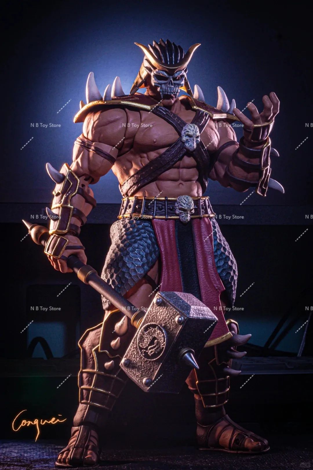 Em Estoque Storm Toys Mortal Kombat BOSS Final Shao Kahn DCMK14 Edição de Luxo Vilão Goro DCMK18 Boneco de Ação Modelo Brinquedos