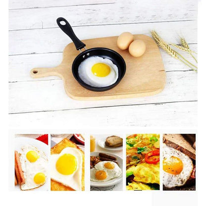 Mini Frigideiras para Omelete Panela para Fritar Ovo Frigideira para Bife Panela Antiaderente Panela de Ferro Fundido para Fritar Omelete e Panqueca 12/16/18cm