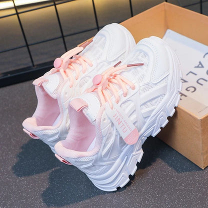 Girls Sneakers 2025 Children Casual Shoes Mesh Platform Designer Tennis Sneaker 6 To 12 Years Kids Sports Shoe for Girl