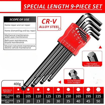 Allen Key Set?Allen Hex Wrench Screwdriver Set With Sleev Universal Torque Long Metric,for Motorcycles, Bicycles