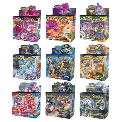 Divertido 360 Cartas Pokémon TCG Escarlate e Violeta Evoluções Prismáticas 151 Prism 36 Pacotes Caixa de Booster Pokémon Carta Colecionável