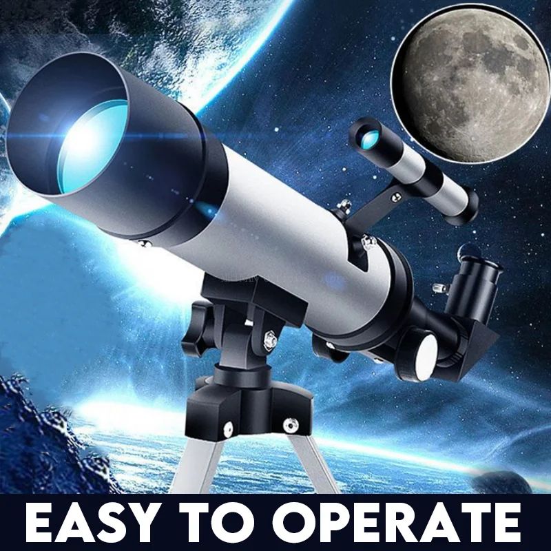 Telescópio Profissional Astronômico HD com Zoom 90X Poderoso Monocular de Longo Alcance Binóculos Espacial Portátil para Lua Presentes para Crianças