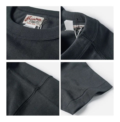 Bronson Heavyweight Seamless Tubular T-Shirt Summer Men's Plain Basic Tee Shirts