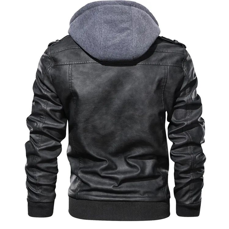 New Men's Leather Jackets Autumn Casual Motorcycle PU Jacket Biker Leather Coats Brand Clothing EU Size