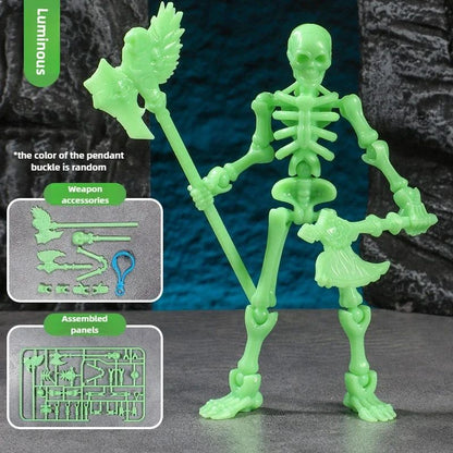 Medieval Knight  Lucky 13 Doll Figure Movable Joint Puppet Joint Building Block 3D Assembled Boy Toy Gift Building Blocks