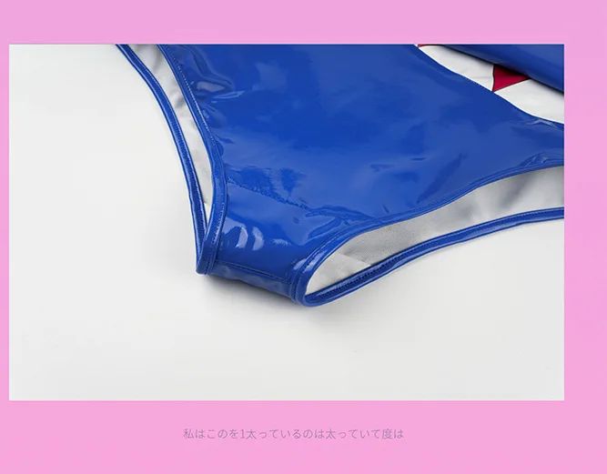 Anime Shark Swimsuit Cosplay Costume Leather Bodysuit Japanese Swimwear Role Play Nightwear Halloween Role Play Lingerie In Stoc