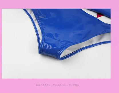 Anime Shark Swimsuit Cosplay Costume Leather Bodysuit Japanese Swimwear Role Play Nightwear Halloween Role Play Lingerie In Stoc