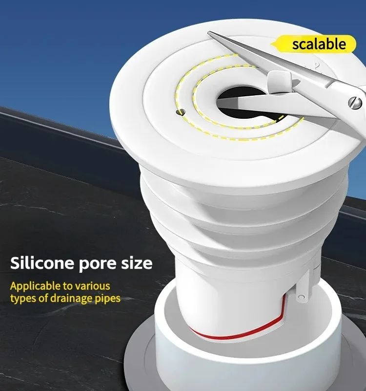 Silicone Drainage Bathroom Sewer Pipe Seal Anti-odor Anti-backflow Sink Drain Filter Water Plug Drains Bathrooms Accessories