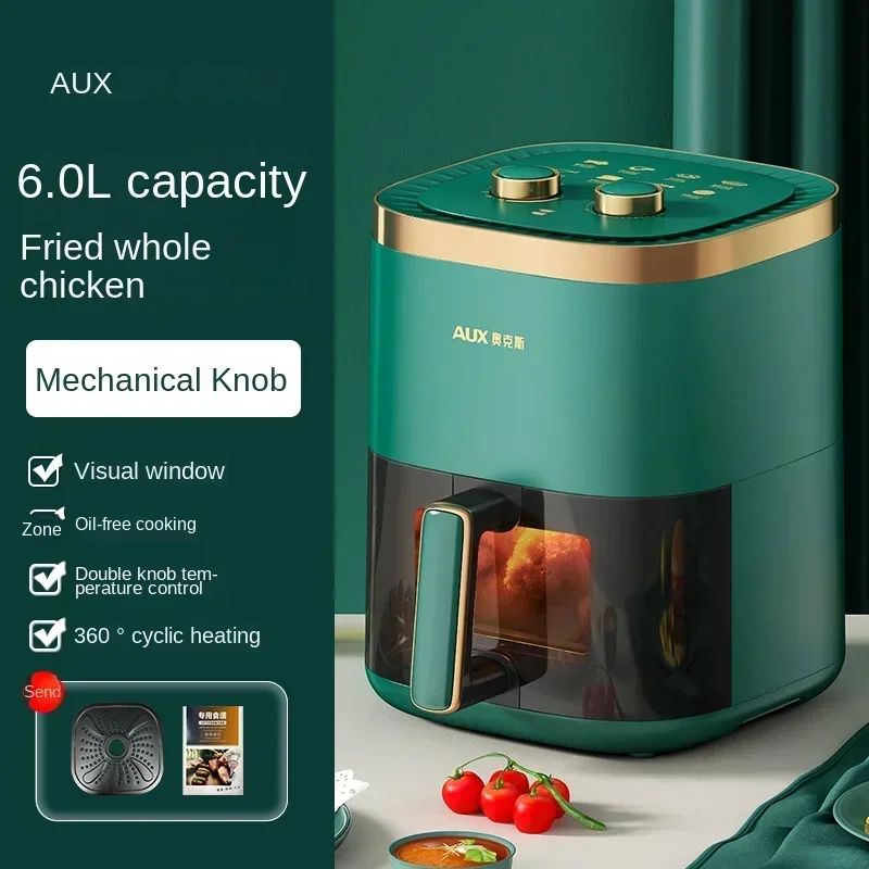 220V AUX Air Fryer and Oven Combo: Multifunctional, Fully Automatic, No Oil Technology, Easy-to-clean AF