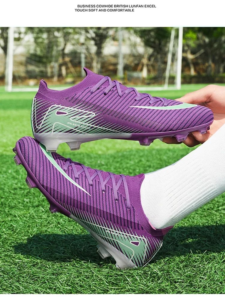 New Men Soccer Shoes Outdoor Football Boots Unisex Ultralight Cleats Hot Sale Women Match FG Sneakers High-quality Professional