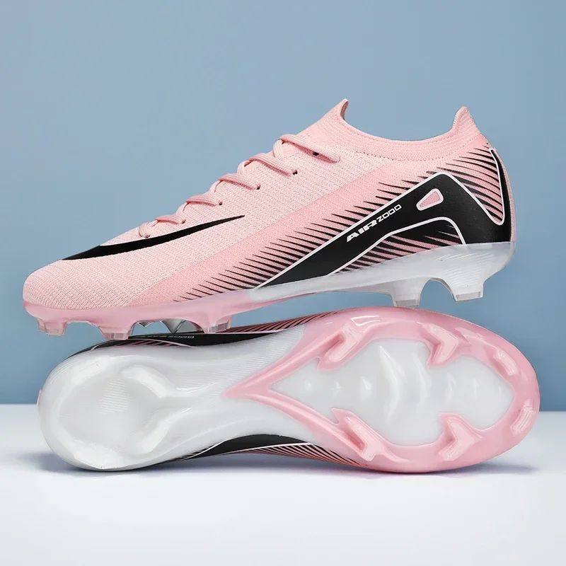 New Men Outdoor Football Boots Soccer Shoes Cleats Match Training TF/FG Grass Ankle Long Spikes Sport Hot-selling High-quality