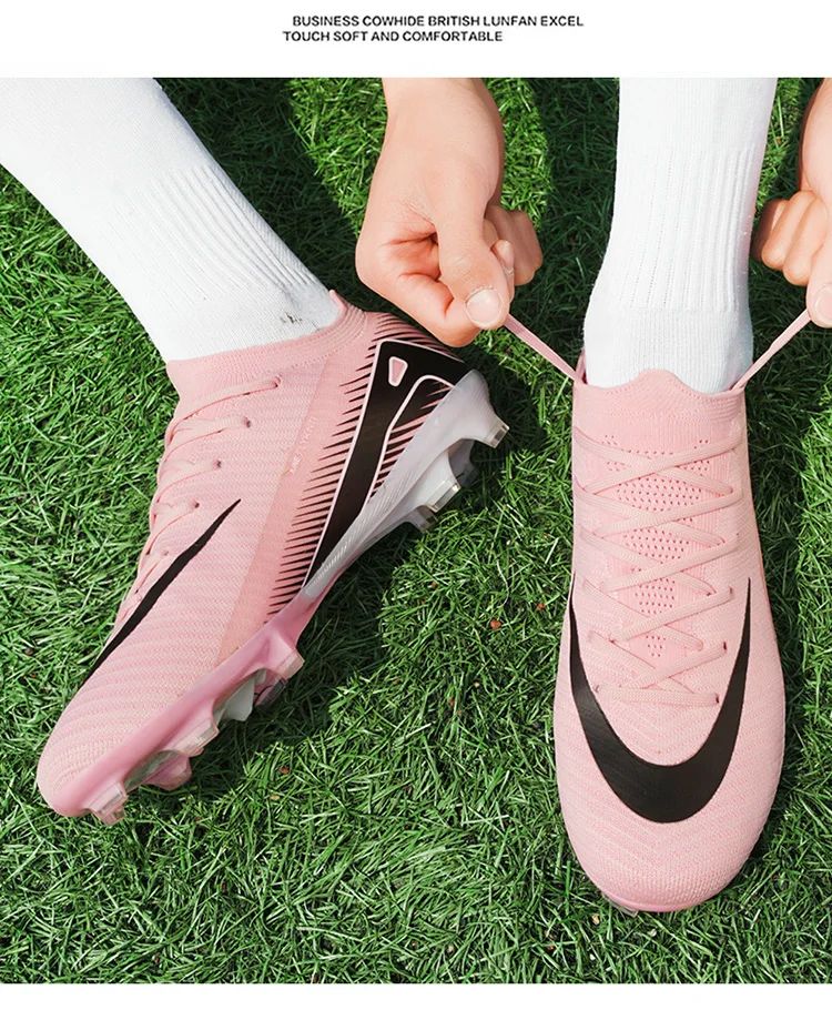 New Men Soccer Shoes Ultralight Cleats Outdoor Football Boots Unisex Hot Sale Women Match FG Sneakers High-quality Professional