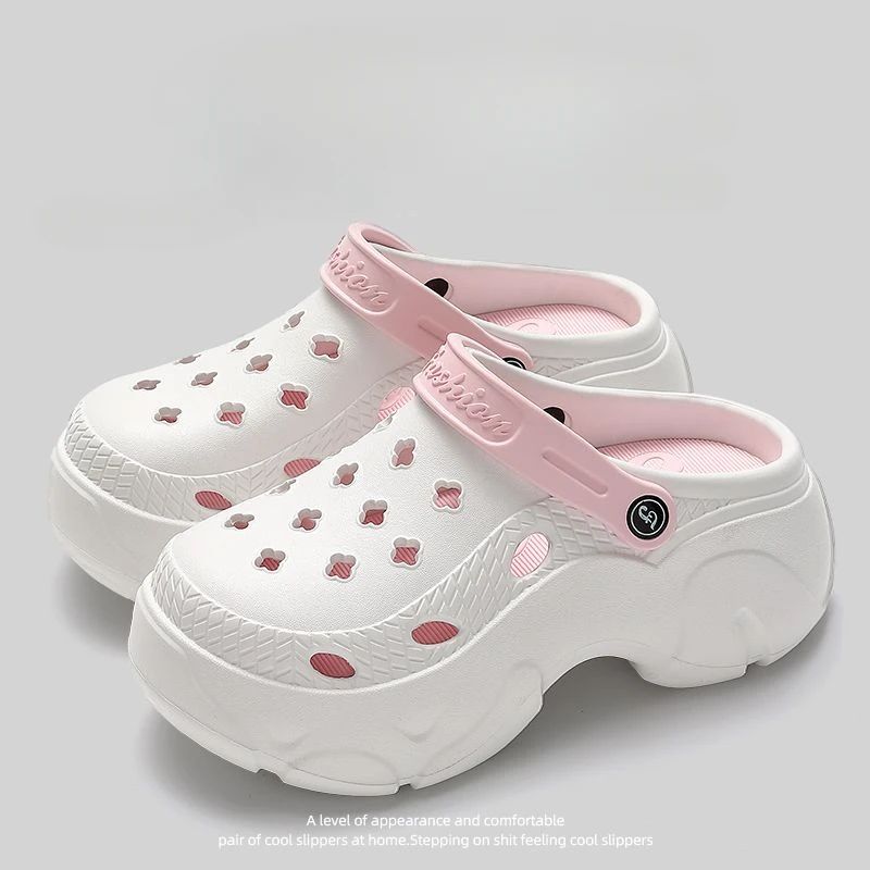Chunky Platform Clogs Sandals Women 2025 Summer Soft Thick Bottom Beach Garden Shoes Woman Slide Non Slip Eva Wedge Slippers