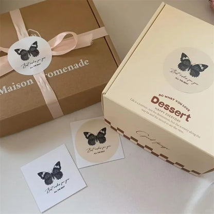 500PCS Custom Stickers and Customized Logos Wedding Birthday Gift Box Stickers Design Your Own Labels Personalize Stickers