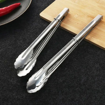 Pinça de Aço Inoxidável para Cozinha Utensílios Domésticos Utensílios de Cozinha Churrasco Acessórios de Grelhador Pão para Buffet