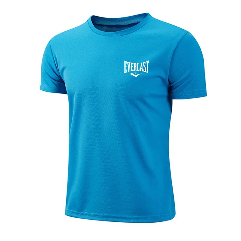 2025 Men's Summer Exercise Trainning Boxing T-shirts High Grade Breathable Quick Dry Short Sleeved Top Marathon Gym Fitness Tees