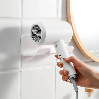 Suporte de Secador de Cabelo de Parede Secador Berço Chapinha Suporte Organizador de Secador de Cabelo Caixa de Armazenamento Suporte de Soprador de Vaso Sanitário Prateleira Acessórios de Banheiro
