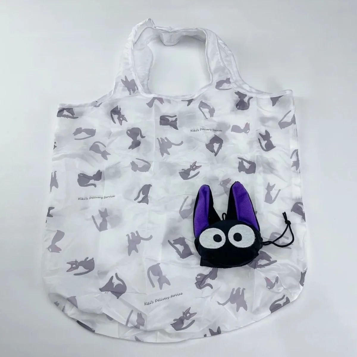 Cartoon Foldable Shopping Bags Thick Nylon Large Tote Reusable Polyester Portable Shoulder Women's Handbags Folding Pouch