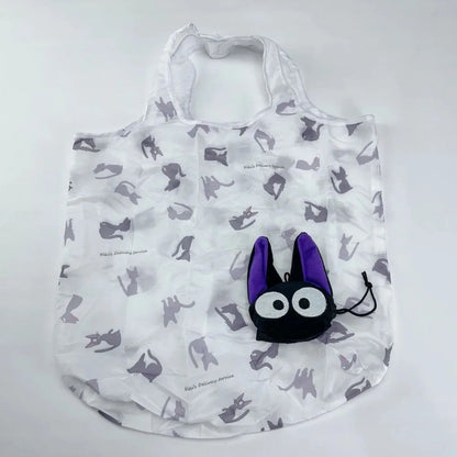 Cartoon Foldable Shopping Bags Thick Nylon Large Tote Reusable Polyester Portable Shoulder Women's Handbags Folding Pouch